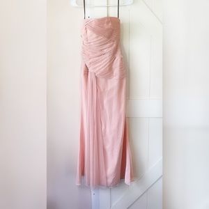 VERA WANG chiffon blush bridesmaid dress sz 0